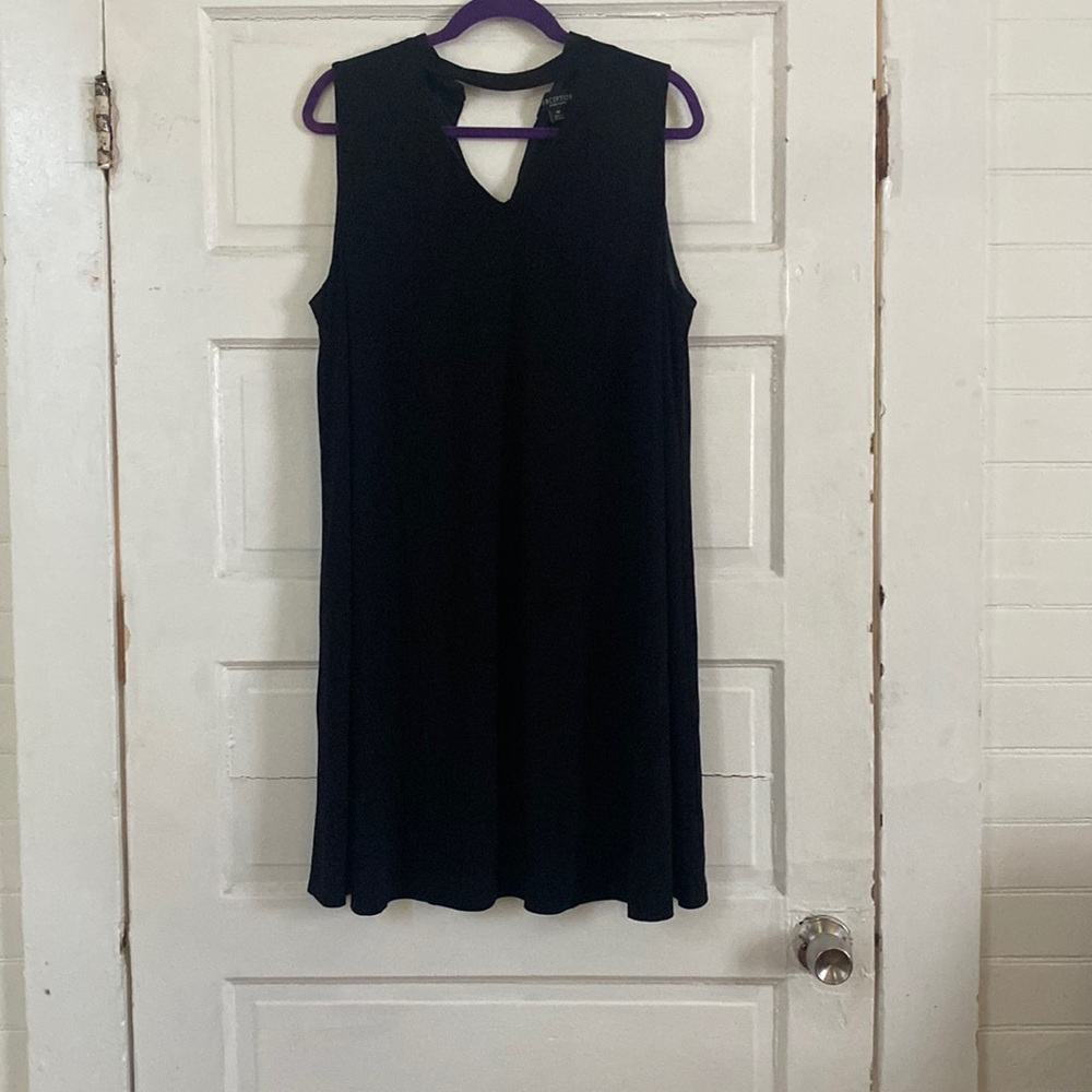 Classy black swing dress